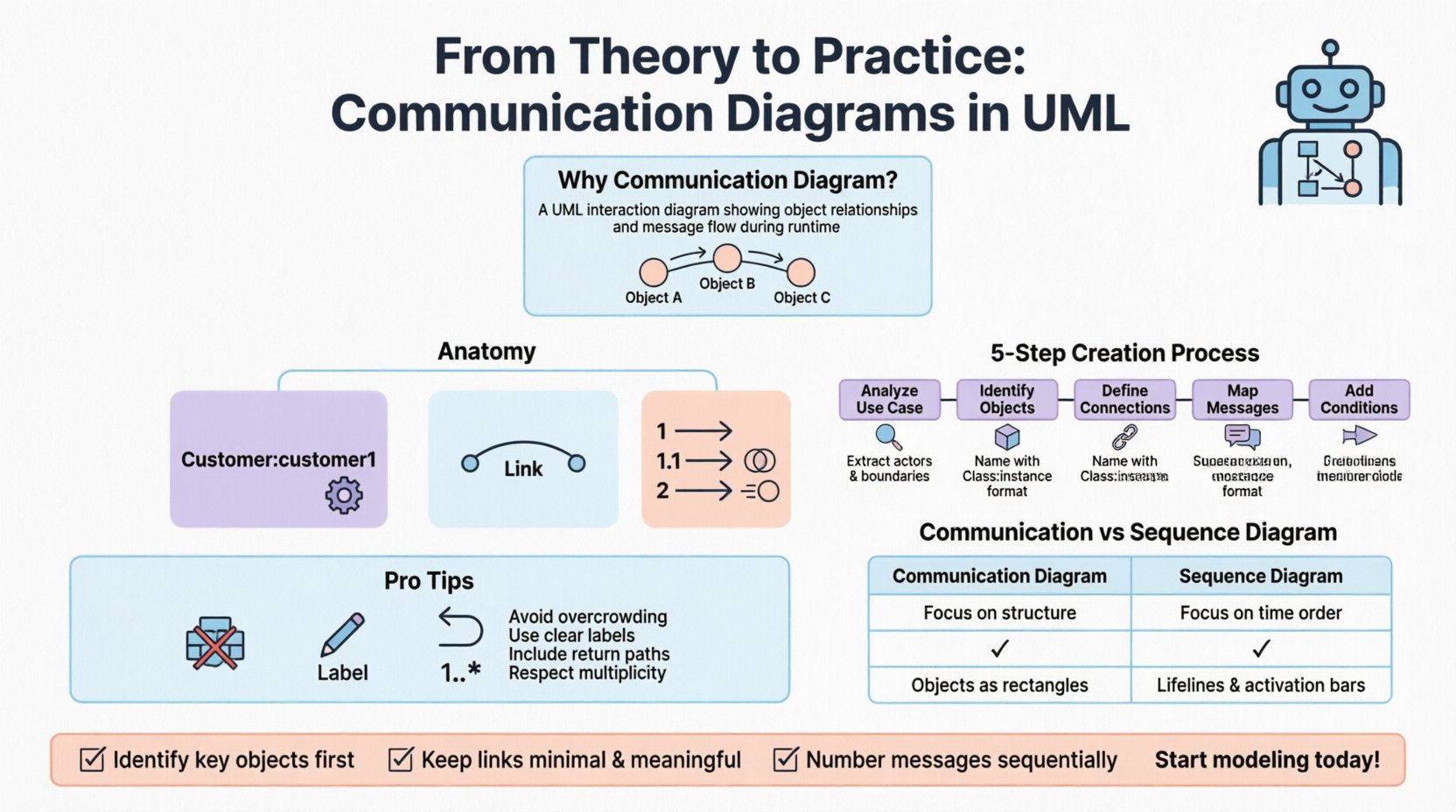 From Theory to Practice: A Comprehensive Walkthrough of Communication Diagrams