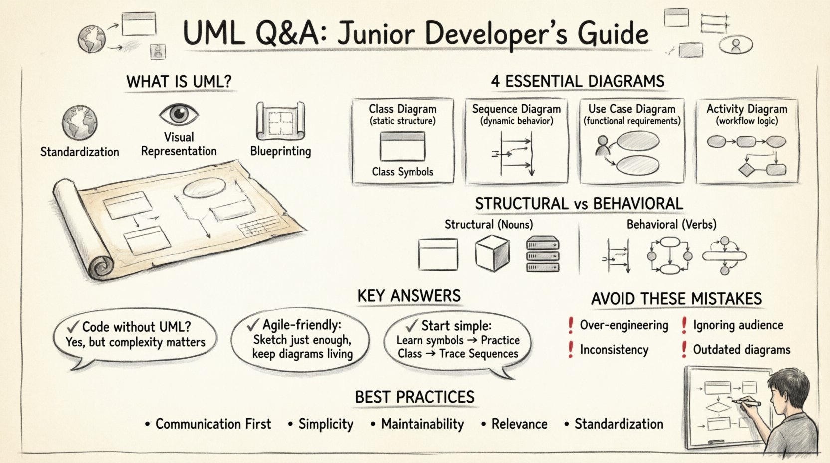Q&A: Answering Top Questions About UML from Junior Developers