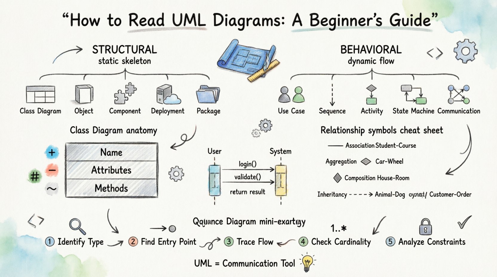 How to Read UML Diagrams: A Beginner-Friendly Guide for Junior Developers