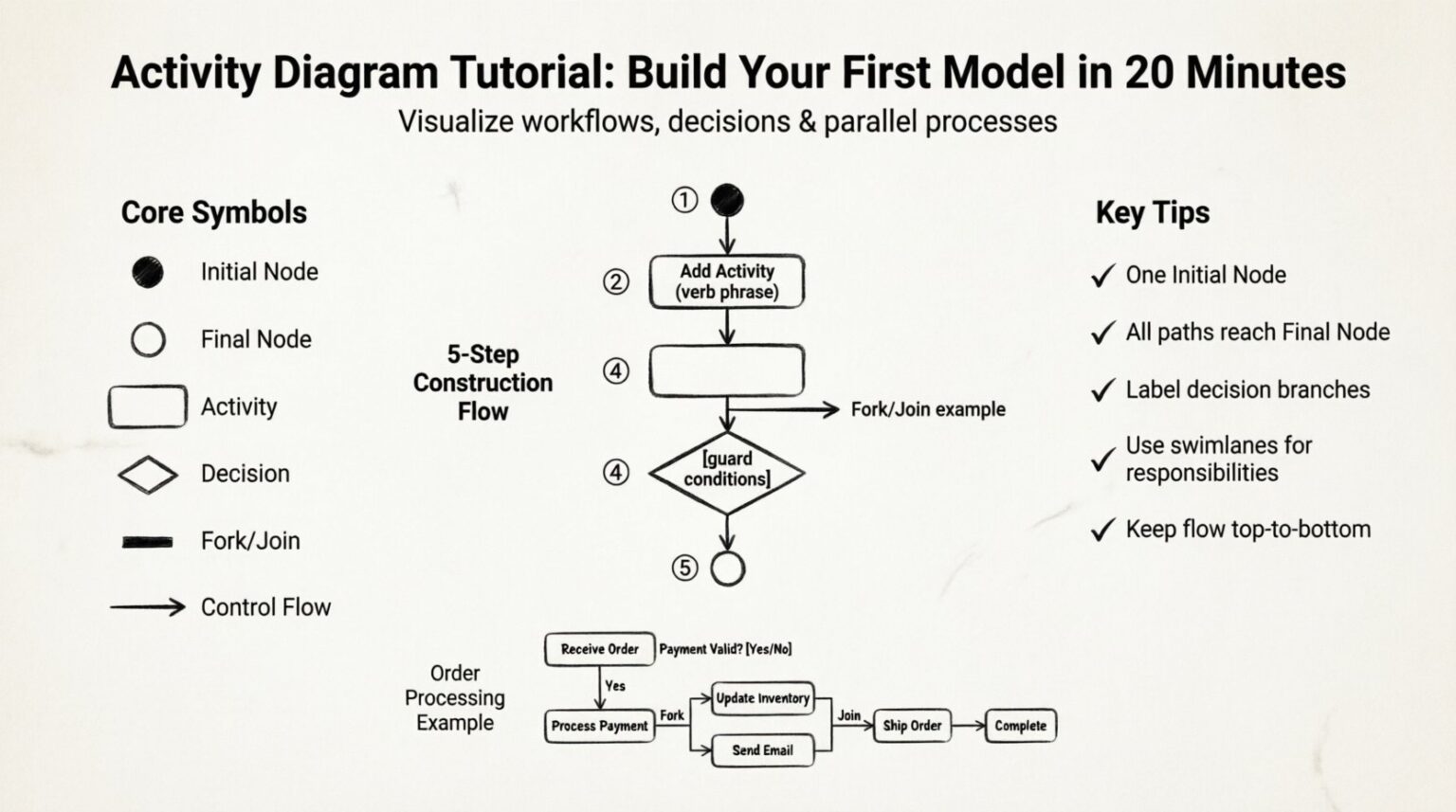 Activity Diagram Tutorial: Build Your First Model (20 Min)