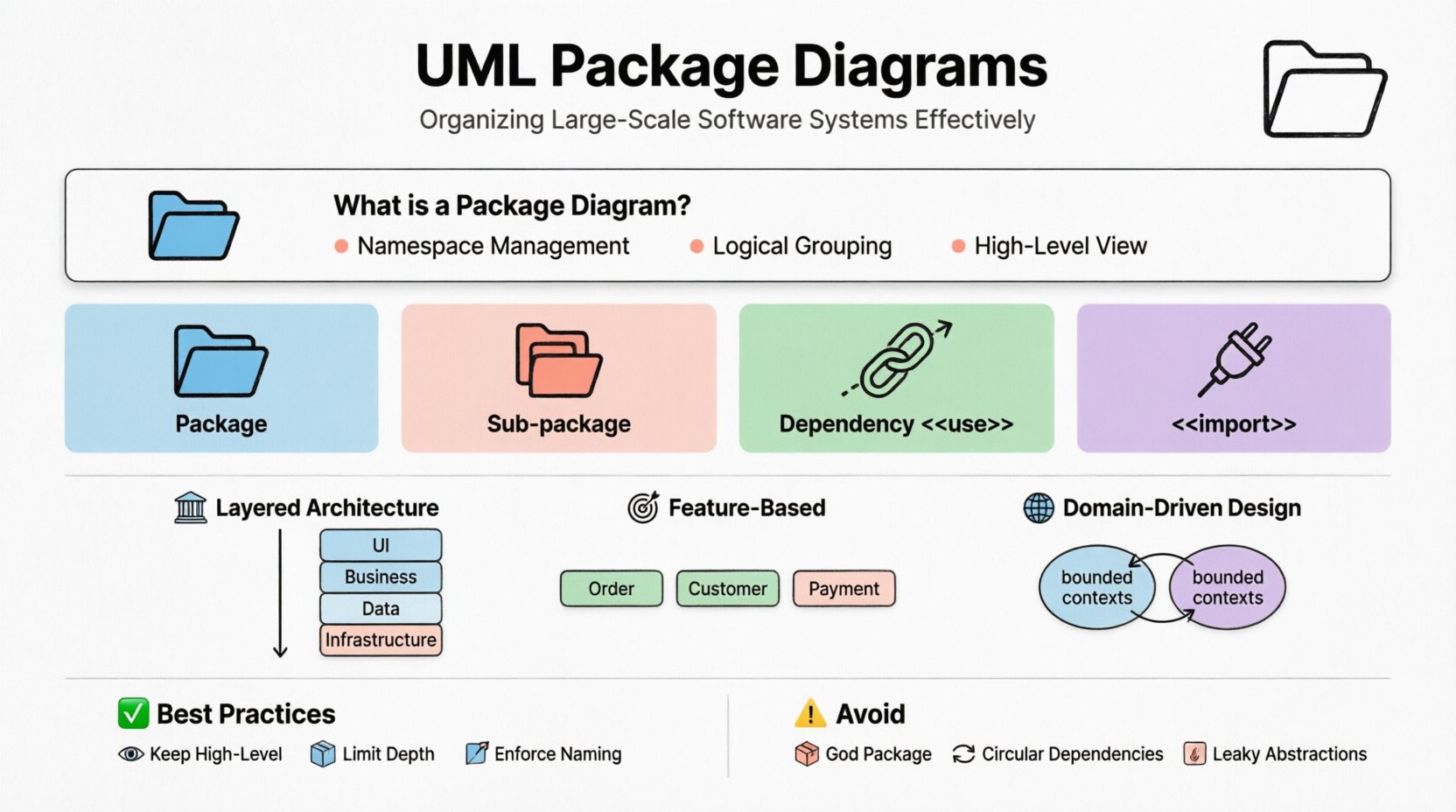 UML Package Diagrams: Organizing Large-Scale Software Systems Effectively