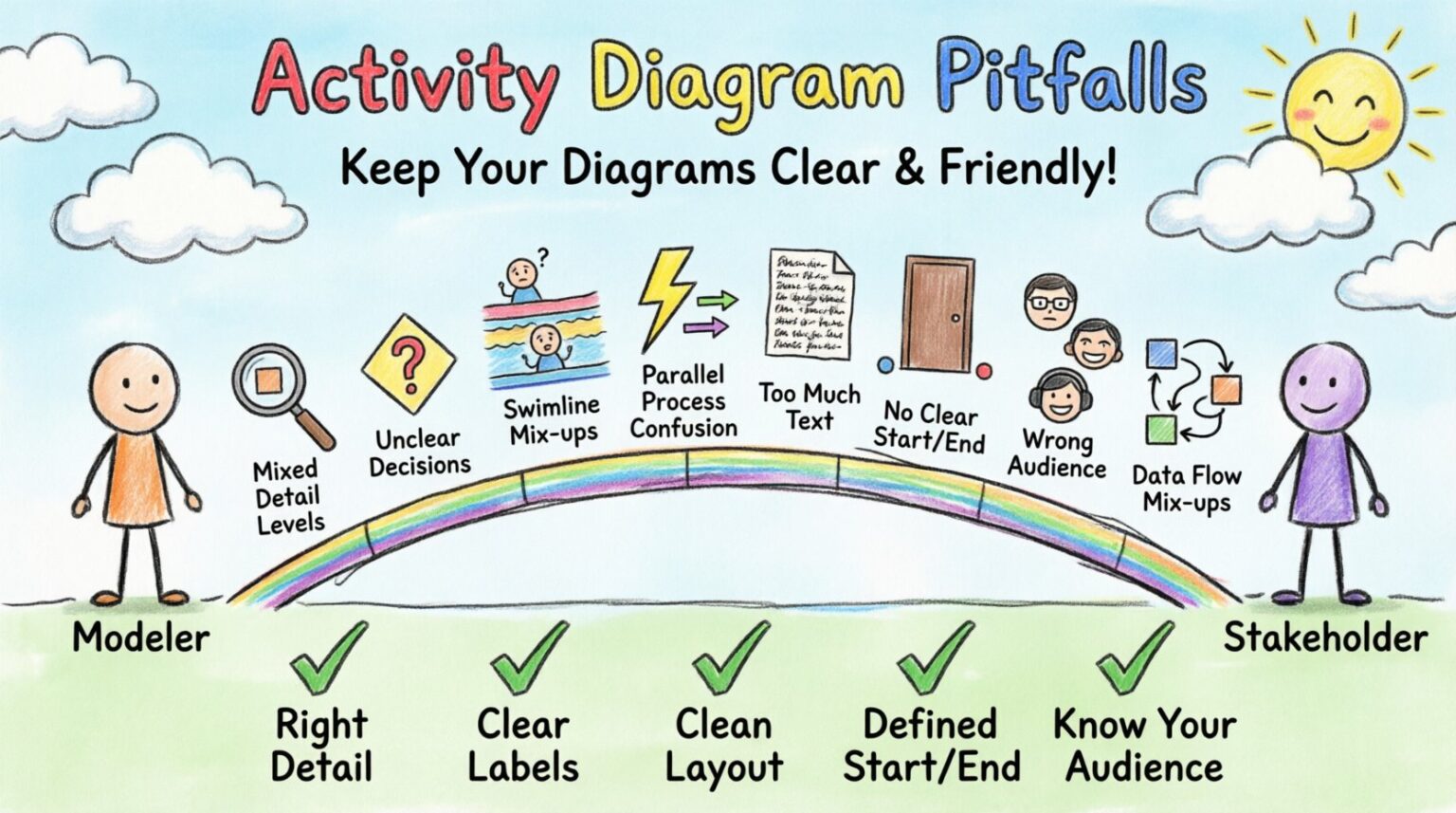 Avoiding Activity Activity Diagram Pitfalls: Avoid Confusing Stakeholders 🤔