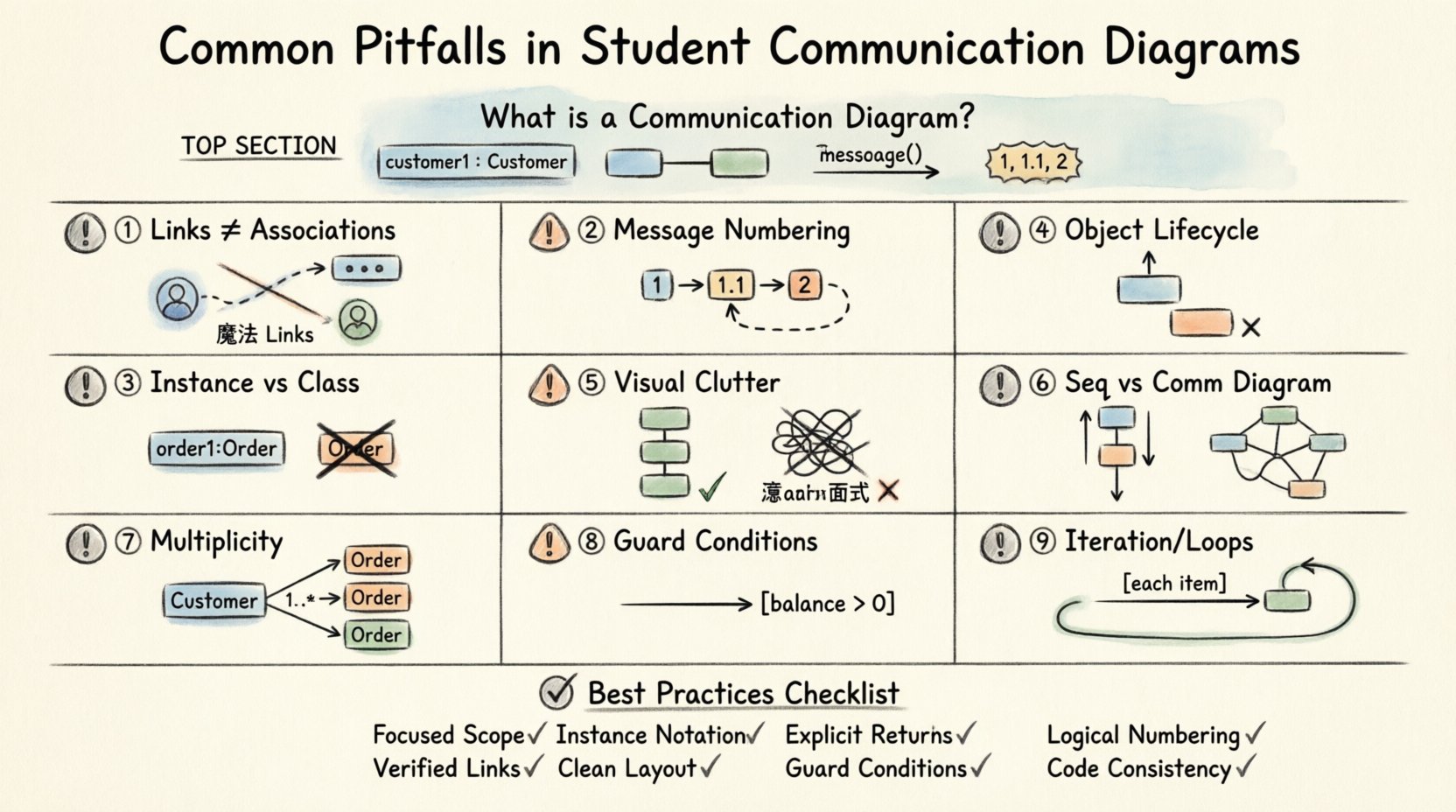 Common Pitfalls in Student Communication Diagrams and How to Sidestep Them
