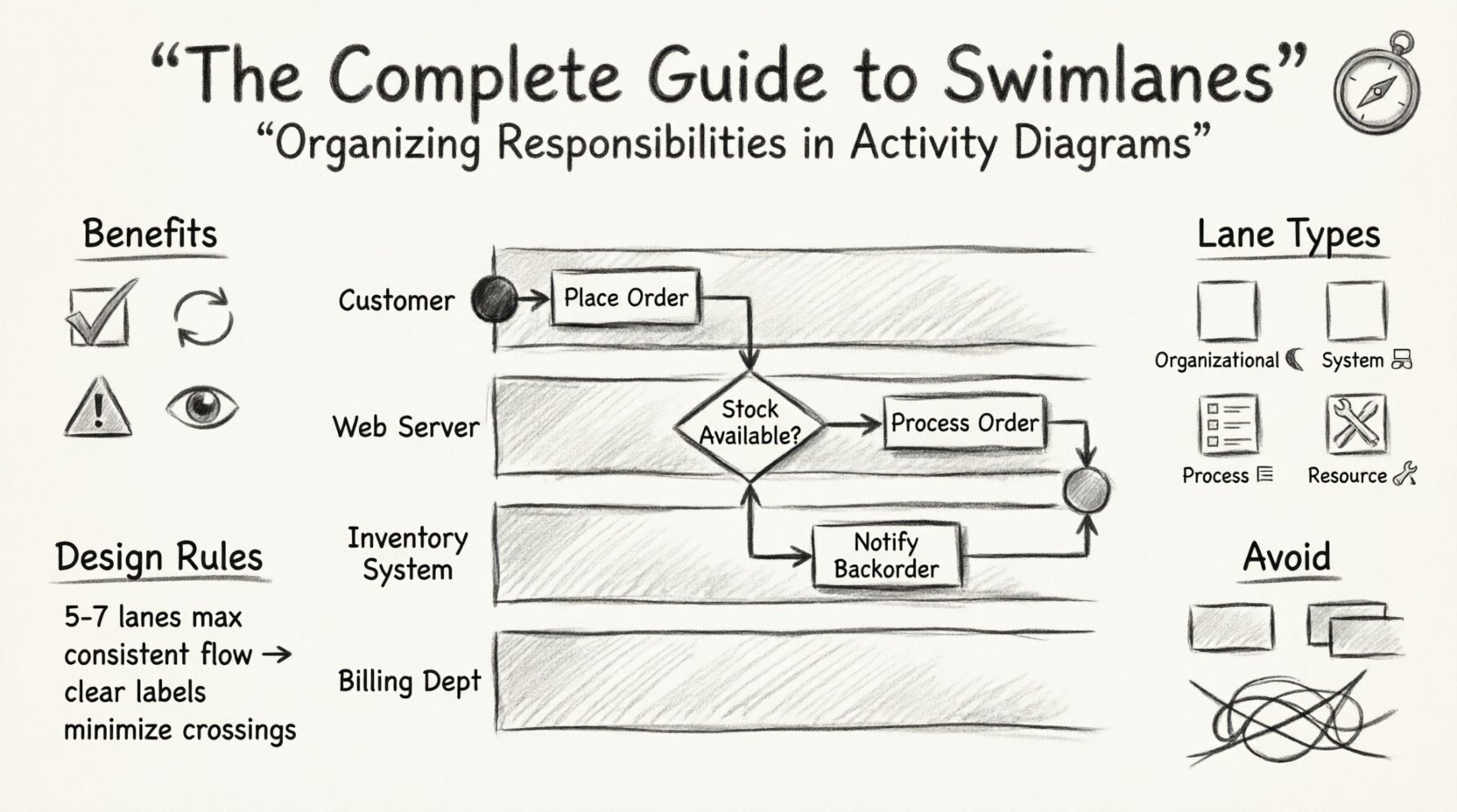 The Complete Guide to Swimlanes: Organizing Responsibilities in Activity Diagrams