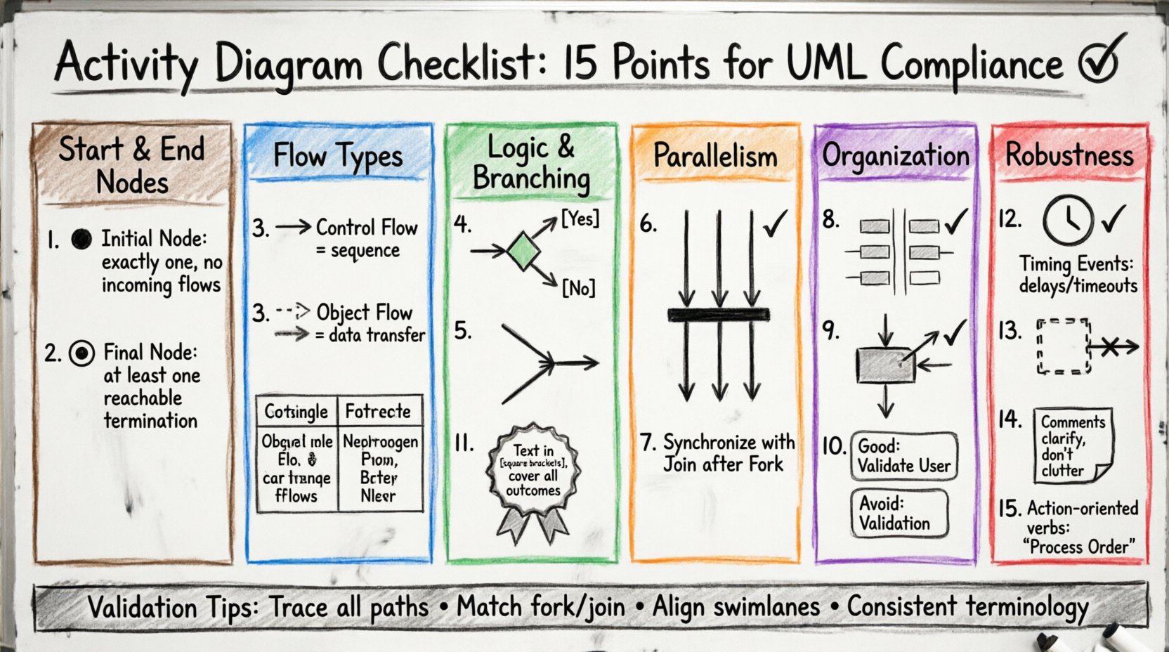 Activity Diagram Checklist: 15 Points to Ensure Your Diagram is Standard-Compliant
