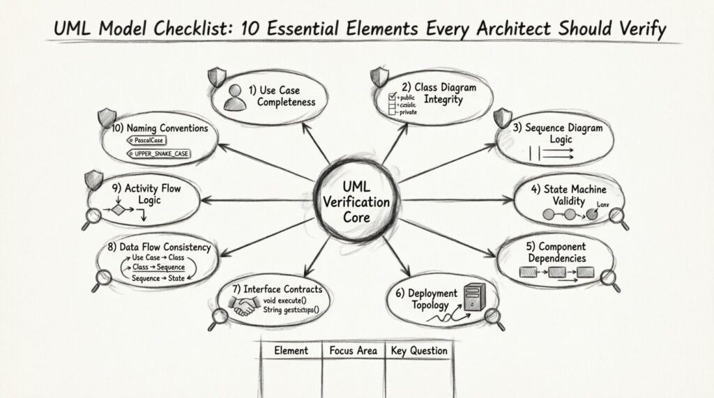UML Model Checklist: 10 Essential Elements to Verify
