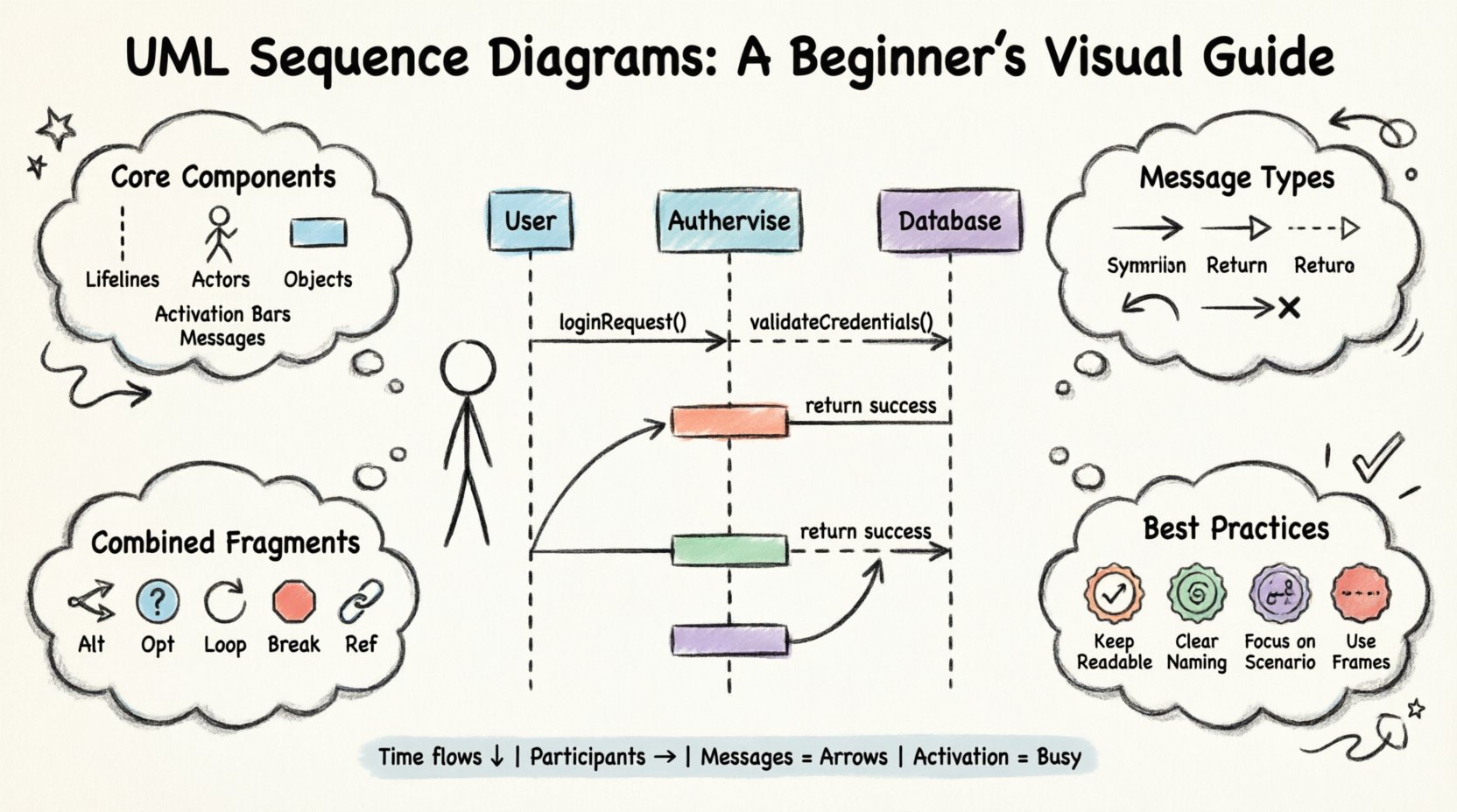 A Comprehensive Walkthrough of UML Sequence Diagrams for Beginners
