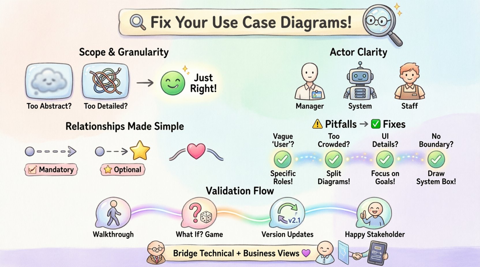 Troubleshooting Weak Use Case Diagrams: Why Stakeholders Reject Your Models