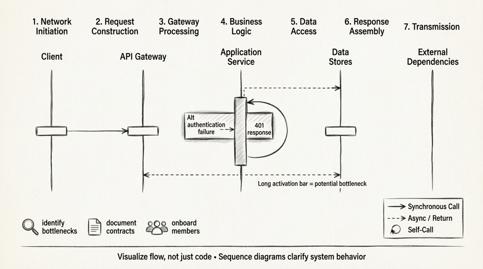 Sequence Diagram Deep Drive: Exploring the Lifecycle of a Single API Request