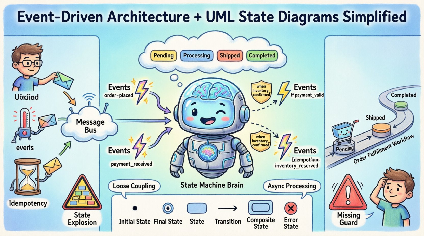 Event-Driven Architecture Simplified: An Introduction to UML State Diagrams