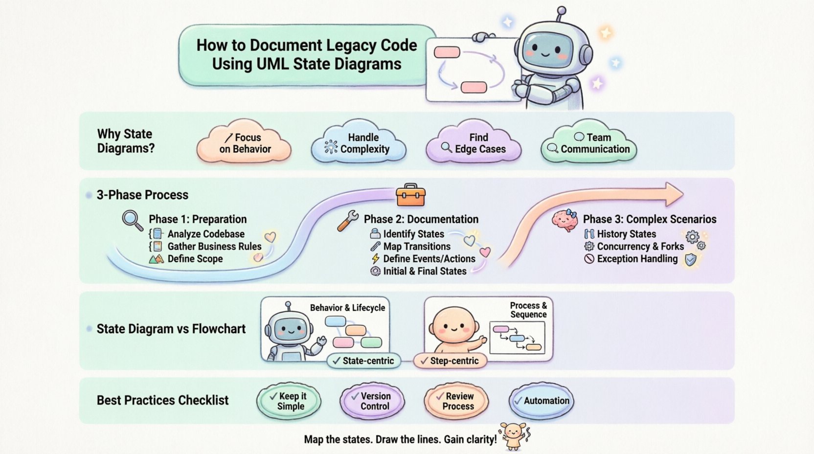 How to Document Legacy Code Using UML State Diagrams