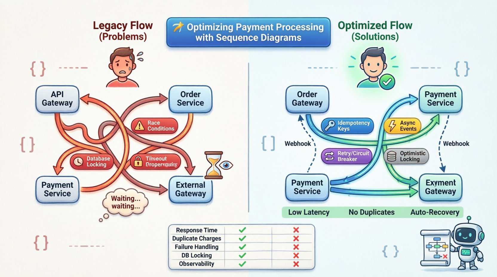 Sequence Diagram Case Study: Optimizing Payment Processing Flows in Backend Code