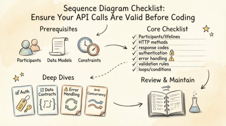 Sequence Diagram Checklist: Validate API Calls Pre-Coding