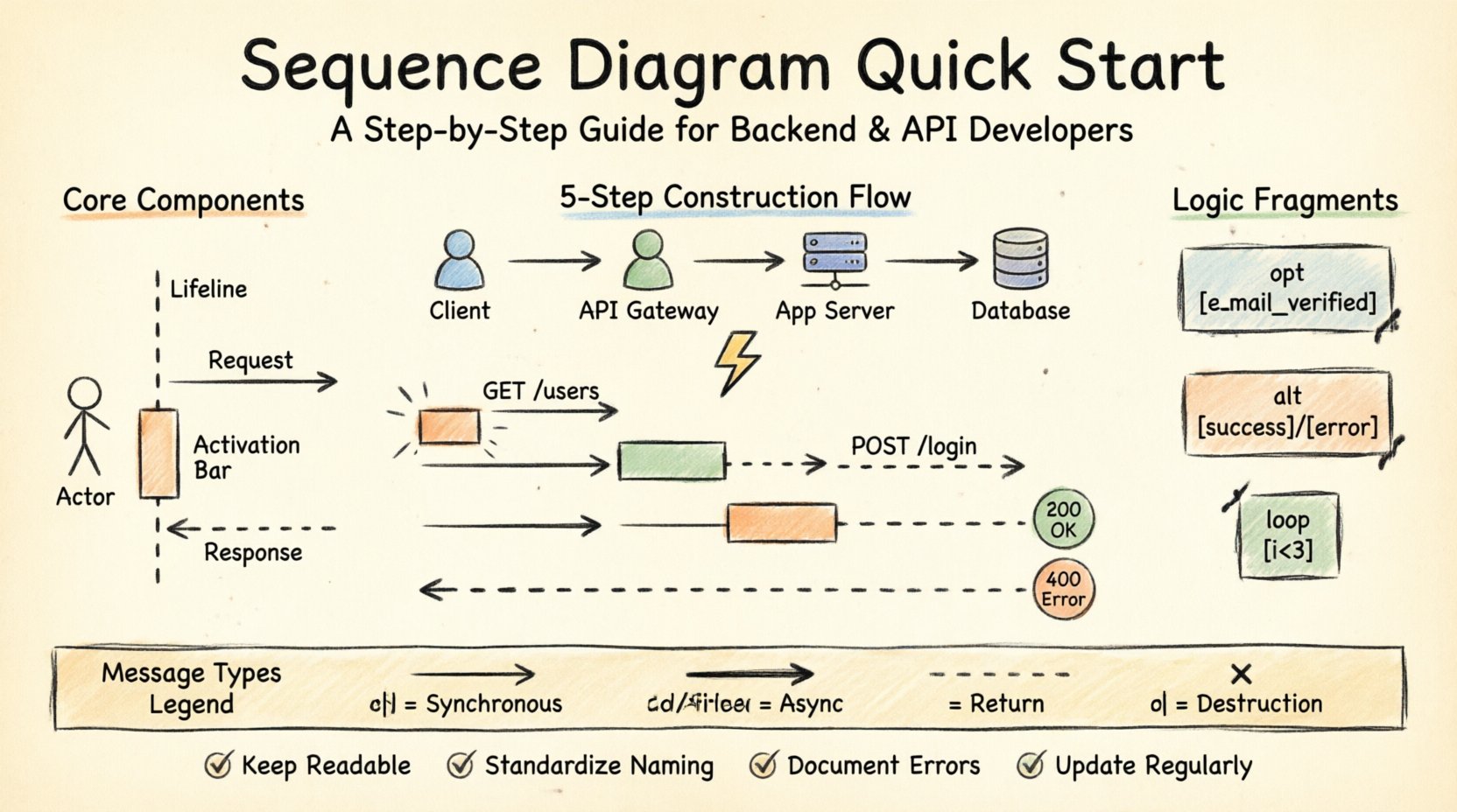 Sequence Diagram Quick Start: A Step-by-Step Guide for Backend and API Developers