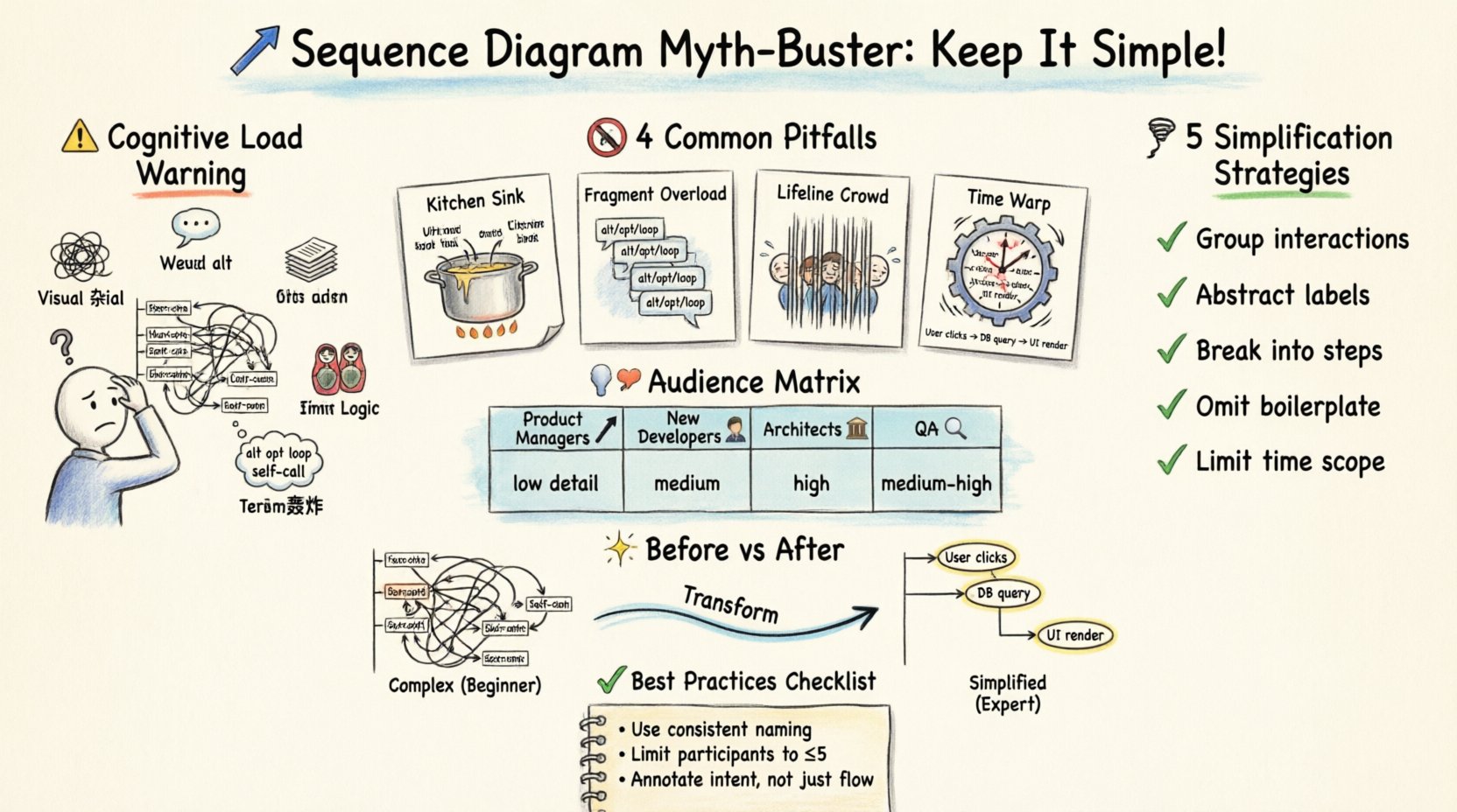 Myth-Buster: Why Your Sequence Diagram Might Be Too Complex for Beginners