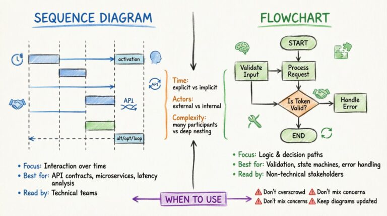 Sequence vs Flowchart for API Design 📊 Guide