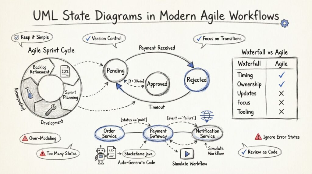 UML State Diagrams in Agile: Future Outlook & Integration 🚀