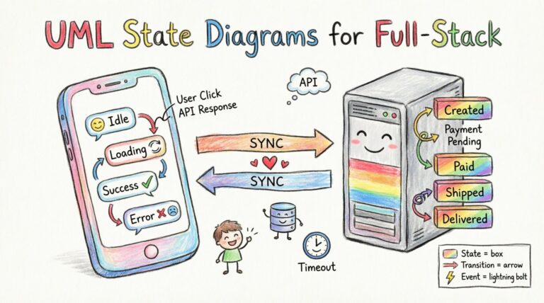 UML State Diagrams for Full-Stack Contexts: Logic Guide 🛠️