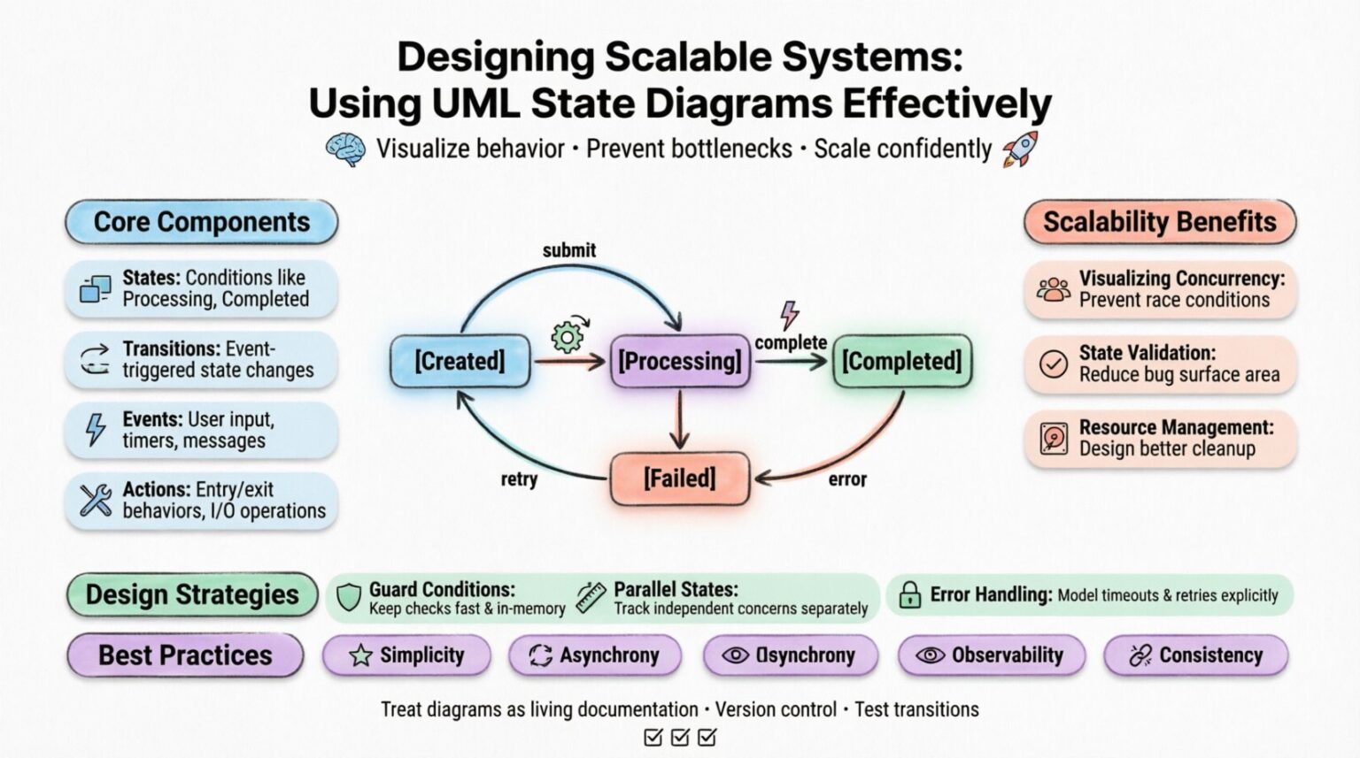 Uml Error State Annotation Designing Scalable Systems: UML State Diagrams Guide 📊
